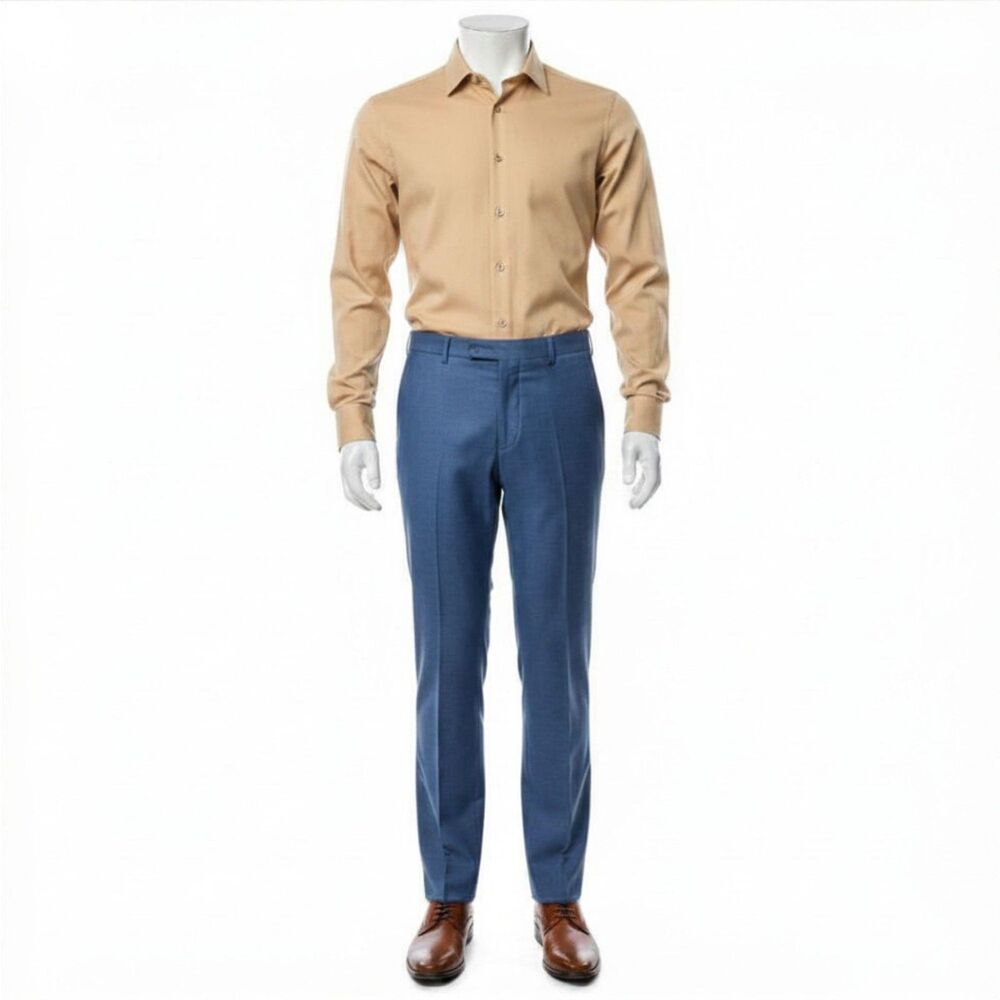 Lot of 3 Men's Dress Pants Chinos 29 30 Gap Navy Wool Blend & H&M Slim Fit - Picture 4 of 4